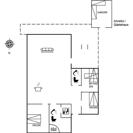 펜션 Romil - 2-1km From The Sea By Interhome Højby